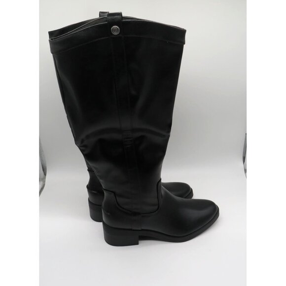 Life Stride Women's Black Knee-High Boots 8.5M Faux Leather Wide Calf NEW - Picture 3 of 6